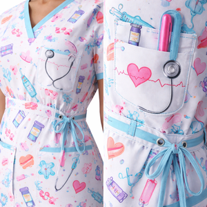 Uniformes de Enfermería de Algodón y Felpa Personalizados al por Mayor - Fabricante OEM, Suministro Directo para Uso Hospitalario, Blusas/Camisas Unisex - Product Image 4