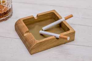 Cenicero de Escritorio de Madera, Forma Personalizada, Diseño Minimalista, Porta Cigarros, Uso Doméstico, Acabado en Madera Natural - Product Image 2