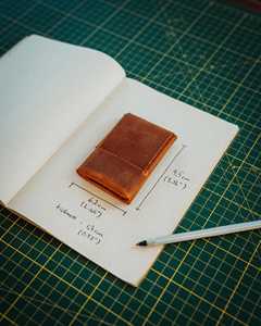 Luxury Minimalist Stitchless Leather <b>Wallet</b> <b>RFID</b> <b>Blocking</b> Slim Card Holder Seamless Genuine Leather <b>Wallet</b> LSSW-0019B - Product Image 4