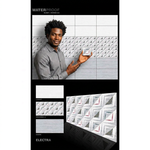 12x24 3D Ceramic <b>Wall</b> Tiles 300x600mm Villa Decoration Interior Carreaux Porcelain Designer Tiles for Indoor Use in Tunisia - Product Image 4