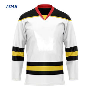 Custom Hockey Jersey Printed Anti-Bacterial Smyl OEM ODM Factory Pro Style Heavyweight Mesh Team Uniform Wholesale Stitched Logo - Product Image 1