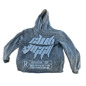 เสื้อฮู้ดพิมพ์ลายนูน 3 มิติ คุณภาพสูง 420 500GSM หนานุ่ม ทรงโอเวอร์ไซส์ สั่งทำได้ตามต้องการ สำหรับผู้หญิงและผู้ชาย ผู้ผลิตเสื้อสเวตเชิ้ตแบบสวมหัว - Product Image 1