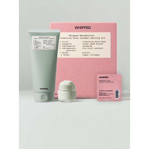 Set di cura della pelle montata per la cura del sebo dei pori Set completo di balsamo per la pulizia del burro di fichi Kit da viaggio (10ea) pacco di argilla per biscotti detergente tazza da 180ml - Product Image 1