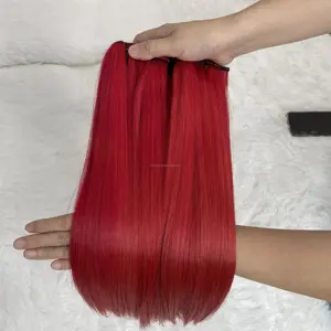MH Top Produit Bundles de Cheveux 100g Couleur Rouge Vendeurs de Cheveux Humains Vietnamiens de MH TRUST Hair Company
