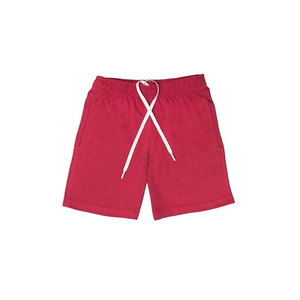 Shorts Bermuda en toile de coton rose pour homme, taille mi-haute élastique, couleur unie, tricoté, respirant, avec poches, style décontracté - Product Image 2
