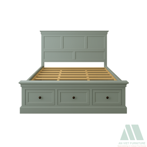 Meubles pour la maison Hôtels Grande capacité gain de place pour les appartements AMANDA Armoire Tallboy en bois dur prête à assembler Chambre à coucher - Product Image 5