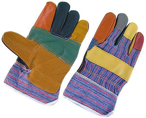 Gants de travail en cuir véritable pour hommes, gants de sécurité durables en cuir de vache pour la construction, l'agriculture et l'industrie lourde - Product Image 3