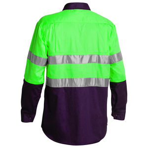 Camisa de Trabajo Transpirable de Polialgodón para Protección y Seguridad del Fabricante, Camisas de Vestir para Guardias de Seguridad, Alta Visibilidad - Product Image 4