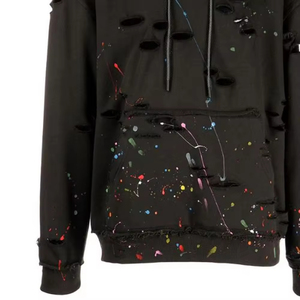 Sudadera con Capucha Estilo Acid Wash, Venta al Por Mayor, Color Personalizado, Sudadera Lisa para Hombre, Nueva, Corte Ajustado, Transpirable - Product Image 6