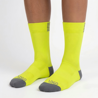 Chaussettes de sport athlétiques antidérapantes personnalisées avec logo pour hommes, idéales pour le basketball, le football, la course à pied, le trampoline et la gym, vente en gros