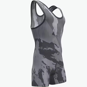 High Quality Sublimated Custom Design Unisex Wrestling Singlets Spandex/Polyester Quick Dry Breathable Lightweight - Product Image 6