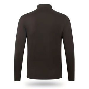 Adult Men's Quarter Zip Pullover Full Sleeve Slim Fit T-<b>Shirt</b> For Men's Lightweight Muscle Fit Three Quarter T-<b>Shirt</b> - Product Image 2