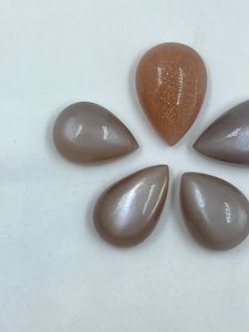 Natural Brown And Orange <b>Colour</b> Moonstone Top Quality Crystal Stone 24.19Carat 5Pcs High Quality For Jewelry Making - Product Image 5