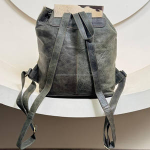 Nouveau sac à dos de voyage de bureau de qualité supérieure pour hommes personnalisé luxe en cuir de vachette véritable décontracté minimalisme sacs à dos à cordon - Product Image 5