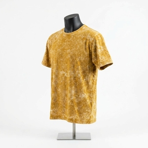 เสื้อยืดโอเวอร์ไซส์ผู้ชาย ดีไซน์ใหม่ คุณภาพสูง ผ้าถัก ย้อมสีแบบแอซิดวอช 100% ผ้าฝ้าย เสื้อยืดย้อมสีแบบแอซิดวอช - Product Image 4