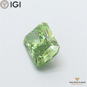 เพชรสีเขียวแฟนซีสดใส ความใสระดับ VVS2 พร้อมใบรับรอง IGI น้ำหนัก 1.51 กะรัต เพชร CVD ผลิตในห้องปฏิบัติการ ทรงเรเดียนท์ สำหรับเครื่องประดับที่มีสไตล์ - Product Image 4