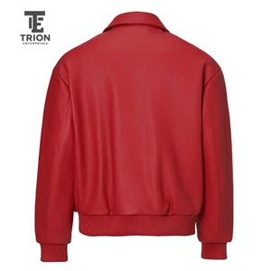 Nouvelle arrivée : veste en cuir pour homme, grande taille, col montant, fermeture éclair, veste en cuir PU, veste en cuir de moto - Product Image 4
