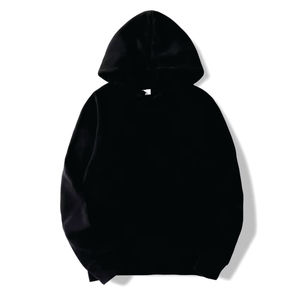 Sweat à capuche uni personnalisé avec logo pour homme, hiver, coupe oversize, 370 g/m², polyester/coton, respirant et écologique, vente en gros - Product Image 2