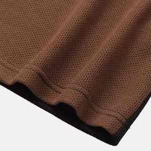 T-shirts pour hommes, t-shirts en coton épais à col montant, 100% coton, t-shirt uni à col montant pour hommes - Product Image 6