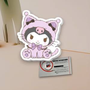 Plaque à cils magnétique en acrylique personnalisée Hello Kitty chat violet, outils de fabrication de cils, cœur, diamant, logo personnalisé, couleur, beauté - Product Image 3