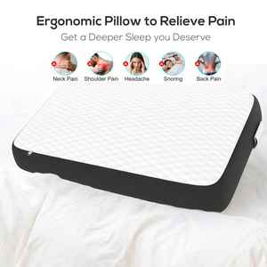 Oreiller de sommeil ergonomique en mousse à mémoire de forme réglable de haute qualité pour le cou Oreiller orthopédique pour lit Oreiller de couple pour un repos confortable - Product Image 5