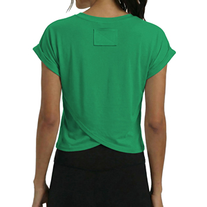 Camisetas Cortas de Moda para Mujer al por Mayor, Elegantes, Ecológicas, Transpirables, de Secado Rápido, Ajuste Holgado, Diseño Personalizado - Product Image 2