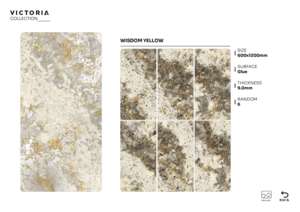 Azulejos de porcelana de diseño premium con superficie adhesiva, tamaño 600x1200, formato grande para pisos y paredes en proyectos residenciales. - Product Image 3