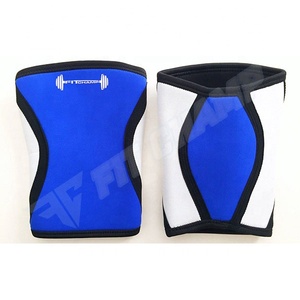 Genouillères de compression en néoprène rigide de 7 mm pour crossfit, musculation et sport, avec logo personnalisé, vente en gros - Product Image 2