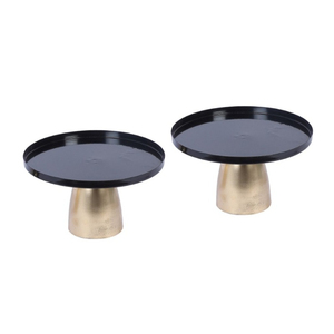 Soporte clásico redondo pulido para postres de boda, moderno, de aluminio martillado plateado, para fiestas y decoración del hogar. - Product Image 3