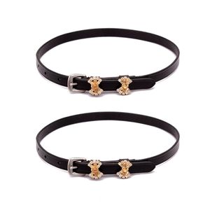 Correas de Cuero Genuino con Broches de Cristal y Hebillas de Acero Inoxidable, Accesorios Decorativos de Primera Calidad para Equitación Inglesa - Product Image 3