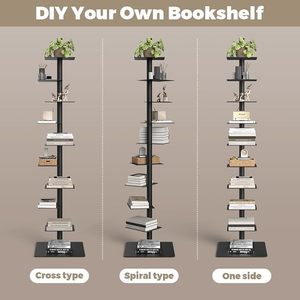 Librería Metálica Moderna Tipo Escalera de 10 Niveles, Estante Independiente para Ahorrar Espacio - Product Image 2