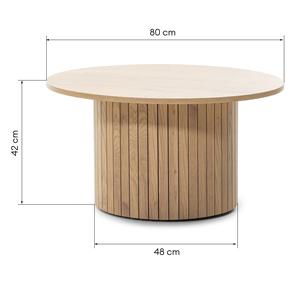 Mesa de Centro Moderna de Lujo, de Madera Maciza, con Base de Listones, Plegable, Fácil de Limpiar, Acabado en Roble Natural, para Comedor de Hotel - Product Image 6
