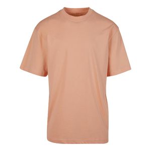 เสื้อยืดผู้ชายสีพีชผ้าฝ้ายคอโอ แขนสั้น ทรงปกติ สไตล์ลำลอง ผ้าเจอร์ซีย์ถัก - Product Image 4