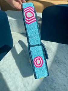 Bolso de noche con cuentas de diseño, hecho a mano con lentejuelas y bordado de cuentas en forma de lágrima - Product Image 2