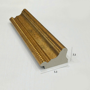 Contemporary Style PS Polystyrene Adjustable Wide <b>Border</b> Picture Frame Moulding Natural <b>Wood</b> Grain OEM Custom Factory Wholesale - Product Image 4