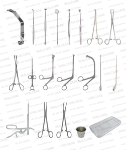 Ensemble de 50 instruments de base pour l'tonsillectomie et l'adenotomie avec écarteur buccal Davis-Boyle, curettes Beckmann et pinces à tonsils - Product Image 2