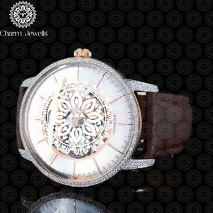 Montre automatique de luxe Charm_Jewells en acier inoxydable, boîtier de 40 mm, mouvement mécanique analogique, bracelet en acier inoxydable, date automatique, 10 bars - Product Image 3
