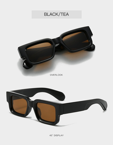 Lmamba 3401 2024 New Fashion Small Frame Personalized Square Retro Shade Versatile Advanced <b>Sunglasses</b> for Men and Women - Product Image 6