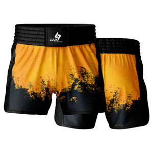 Pantalones Cortos de Muay Thai Sublimados Personalizados para Hombre, de Secado Rápido, Transpirables, para Kickboxing, con Impresión de Logotipo, OEM, para Entrenamiento en Equipo - Product Image 1