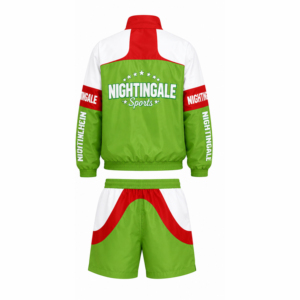 Chaqueta y Pantalón Corto Deportivo de Nylon con Logotipo Personalizado OEM ODM, Chaqueta con Cremallera y Logotipo DTF, Conjunto Deportivo de 2 Piezas para Hombre - Product Image 2