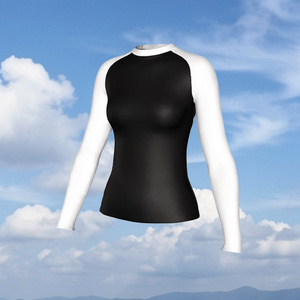 Rashguard de Jiu-Jitsu BJJ para Mujer, de Alta Calidad y Económico, de Poliéster y Elastano, de Secado Rápido, Manga Larga, para Deportes de Contacto MMA - Product Image 3