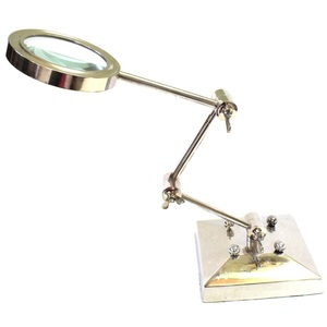 แว่นขยายทองเหลืองโบราณแบบปรับได้ ของตกแต่งโต๊ะสไตล์วินเทจสำหรับงานศิลปะตกแต่งแบบอาร์ตเดโค ขายส่งจากอินเดีย - Product Image 2