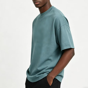 T-shirt pour homme en coton premium, col rond, décontracté, léger, confortable, à porter au quotidien, vêtements de mode américains, style confortable - Product Image 4