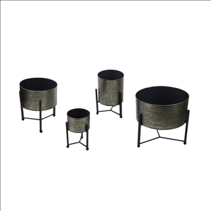 Maceta de Metal con Diseño de Flores de Colores, Ecológica, con Recubrimiento en Polvo, Marca MKI, Soporte para Plantas de Diseño Moderno - Product Image 5