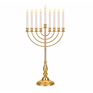 Candelabro de Metal Dorado de 7 Brazos, Personalizado OEM, Decoración Vintage para Altar de Iglesia, Menorah de Siete Brazos, Proveedor con MOQ Bajo - Product Image 6