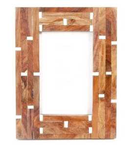 Wooden Photo <b>Frame</b> Solid Wood Chips <b>Large</b> Size Wall Mirror <b>Frame</b> by Axiom Home Accents Hand Crafted Wedding Gift Modern - Product Image 1