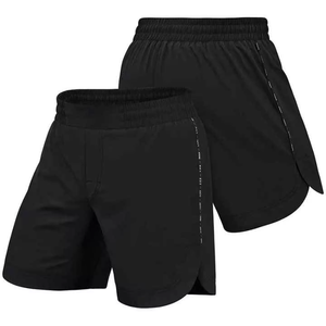 Shorts d'entraînement de boxe personnalisés avec logo imprimé, impression numérique, extensibles dans 4 directions, respirants, 100% polyester, unisexe adulte - Product Image 2