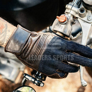 ถุงมือขี่มอเตอร์ไซค์หนังวัวแท้รุ่นใหม่ สำหรับกีฬากลางแจ้ง ระบายอากาศได้ดี ป้องกันฝ่ามือ ใช้ได้ทั้งชายและหญิง - Product Image 2