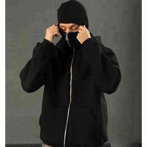 Sudadera con Capucha Extra Grande Personalizada, de Algodón Grueso y Pesado, Estilo Francés, con Hombros Caídos, 500 g/m², Impresión Serigrafiada - Product Image 3