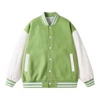 Blouson universitaire en toile pour homme grande taille avec col montant, logo personnalisé et design vierge - Vente en gros